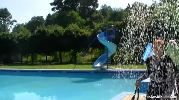 Wet And Creamy At The Pool Screencap 5 on sinx.preview.netperv.com