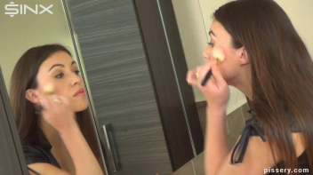 Pissy Pissing, Brunette Babe Soaks The Floor Screencap 1 on sinx.preview.netperv.com