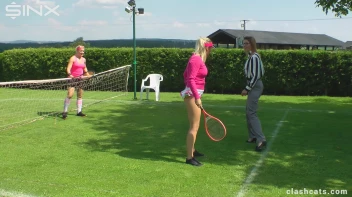 Tennis Girls Catfight and Get Soaking Wet - Cam 1 Screencap 16 on sinx.preview.netperv.com