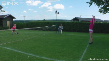 Tennis Girls Catfight and Get Soaking Wet - Cam 1 Screencap 2 on sinx.preview.netperv.com