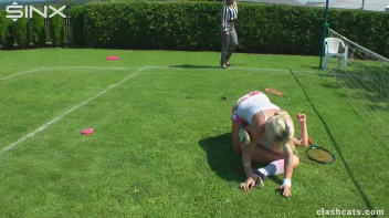 Tennis Girls Catfight and Get Soaking Wet - Cam 1 Screencap 39 on sinx.preview.netperv.com