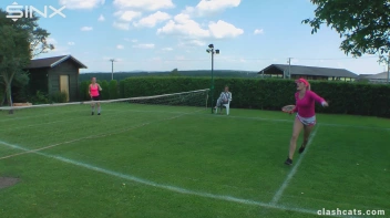 Tennis Girls Catfight and Get Soaking Wet - Cam 1 Screencap 4 on sinx.preview.netperv.com