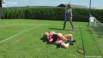 Tennis Girls Catfight and Get Soaking Wet - Cam 1 Screencap 41 on sinx.preview.netperv.com