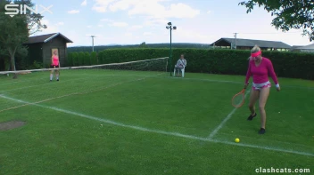 Tennis Girls Catfight and Get Soaking Wet - Cam 1 Screencap 5 on sinx.preview.netperv.com