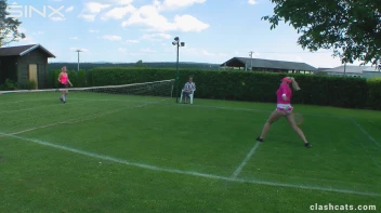 Tennis Girls Catfight and Get Soaking Wet - Cam 1 Screencap 8 on sinx.preview.netperv.com