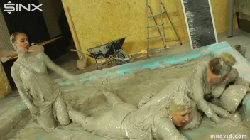 Messy girls double team hot blonde in mud wrestling catfight Screencap 19 on sinx.preview.netperv.com