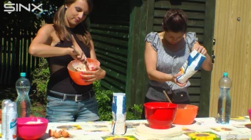 Brunette Hotties Compete In Messy Food Fight Screencap 17 on sinx.preview.netperv.com