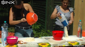 Brunette Hotties Compete In Messy Food Fight Screencap 22 on sinx.preview.netperv.com