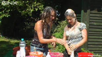 Brunette Hotties Compete In Messy Food Fight Screencap 36 on sinx.preview.netperv.com