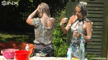 Brunette Hotties Compete In Messy Food Fight Screencap 43 on sinx.preview.netperv.com