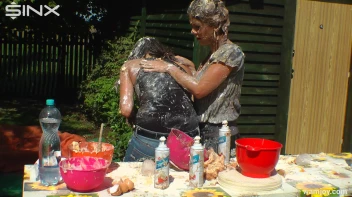 Brunette Hotties Compete In Messy Food Fight Screencap 45 on sinx.preview.netperv.com