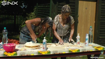 Brunette Hotties Compete In Messy Food Fight Screencap 53 on sinx.preview.netperv.com