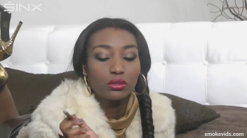 High Class Ebony Hunny Smokes In Bed Screencap 24 on sinx.preview.netperv.com