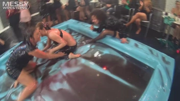 Messy Wrestling: Stylish, Feisty, And Ready To Rock That Oil!  4 Action Cam Battles With 8 Crazy Babes!! Screencap 103 on sinx.preview.netperv.com