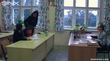 Bratty Schoolgirls Tie Up Their Teacher For WAM Fun - Cam 1 Screencap 22 on sinx.preview.netperv.com