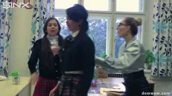 Bratty Schoolgirls Tie Up Their Teacher For WAM Fun - Cam 1 Screencap 32 on sinx.preview.netperv.com
