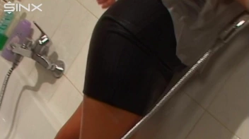Clothed Busty Babe Gets Clean In Bathroom Screencap 49 on sinx.preview.netperv.com