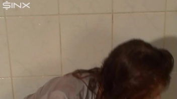 Clothed Busty Babe Gets Clean In Bathroom Screencap 59 on sinx.preview.netperv.com