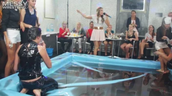 Making The Most Of The Mess As They Romp, Stomp, and Slop It Up In The Oil! 2 Audience Fights!! Screencap 31 on sinx.preview.netperv.com