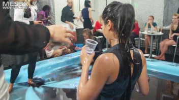 Making The Most Of The Mess As They Romp, Stomp, and Slop It Up In The Oil! 2 Audience Fights!! Screencap 48 on sinx.preview.netperv.com