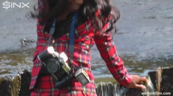 Ebony Babe Goes For A Swim In School Uniform Screencap 18 on sinx.preview.netperv.com