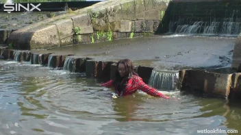 Ebony Babe Goes For A Swim In School Uniform Screencap 22 on sinx.preview.netperv.com