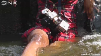 Ebony Babe Goes For A Swim In School Uniform Screencap 24 on sinx.preview.netperv.com