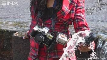 Ebony Babe Goes For A Swim In School Uniform Screencap 34 on sinx.preview.netperv.com