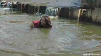 Ebony Babe Goes For A Swim In School Uniform Screencap 41 on sinx.preview.netperv.com