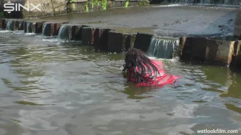 Ebony Babe Goes For A Swim In School Uniform Screencap 42 on sinx.preview.netperv.com