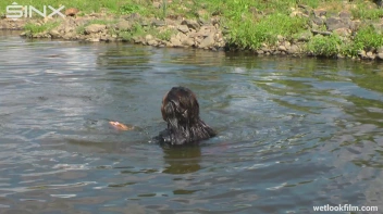 Ebony Babe Goes For A Swim In School Uniform Screencap 53 on sinx.preview.netperv.com