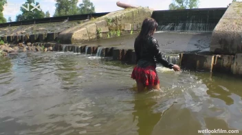 Ebony Babe Goes For A Swim In School Uniform Screencap 58 on sinx.preview.netperv.com