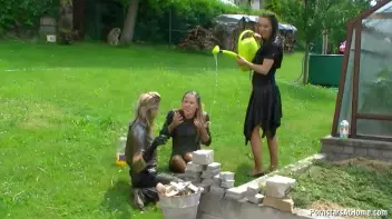 Three Beauties Make A Mess Of Themselves In The Backyard Screencap 79 on sinx.preview.netperv.com