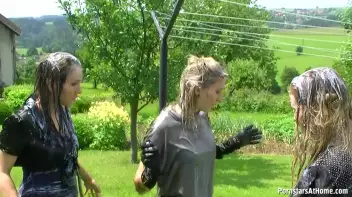 Three Beauties Make A Mess Of Themselves In The Backyard Screencap 96 on sinx.preview.netperv.com