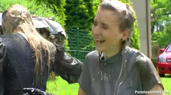 Three Beauties Make A Mess Of Themselves In The Backyard Screencap 99 on sinx.preview.netperv.com