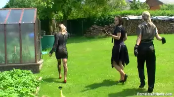 Three Beauties Make A Mess Of Themselves In The Backyard Screencap 33 on sinx.preview.netperv.com