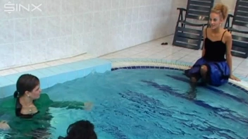 Pool Fun For Satin Clad Babes Screencap 28 on sinx.preview.netperv.com