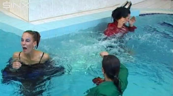Pool Fun For Satin Clad Babes Screencap 56 on sinx.preview.netperv.com