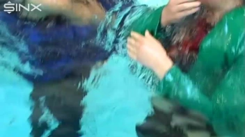 Pool Fun For Satin Clad Babes Screencap 61 on sinx.preview.netperv.com