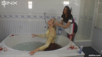 PVC Maid Lathers And Washes Bosses Hair Screencap 54 on sinx.preview.netperv.com