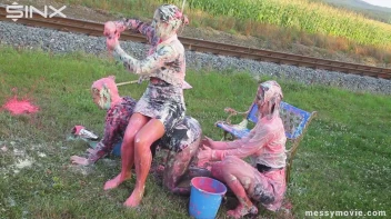 Outdoor Painting Session Turns Messy Quick Screencap 62 on sinx.preview.netperv.com