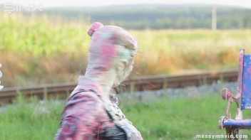 Outdoor Painting Session Turns Messy Quick Screencap 66 on sinx.preview.netperv.com