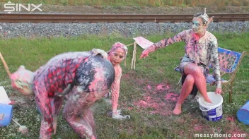 Outdoor Painting Session Turns Messy Quick Screencap 67 on sinx.preview.netperv.com