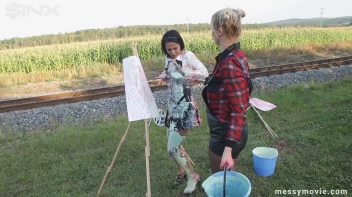 Outdoor Painting Session Turns Messy Quick Screencap 31 on sinx.preview.netperv.com