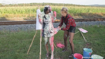 Outdoor Painting Session Turns Messy Quick Screencap 36 on sinx.preview.netperv.com