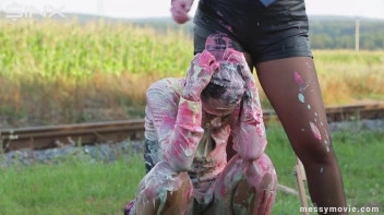 Outdoor Painting Session Turns Messy Quick Screencap 39 on sinx.preview.netperv.com