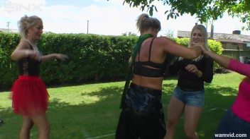 Bossy girls coach covered in oil Screencap 40 on sinx.preview.netperv.com