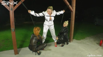 Hot Blonde Strung Up In Her Shredded Clothes And Suffering - 1 Screencap 5 on sinx.preview.netperv.com