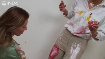 Dressed Babes Paint Each Others Outfits Screencap 16 on sinx.preview.netperv.com