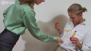 Dressed Babes Paint Each Others Outfits Screencap 8 on sinx.preview.netperv.com